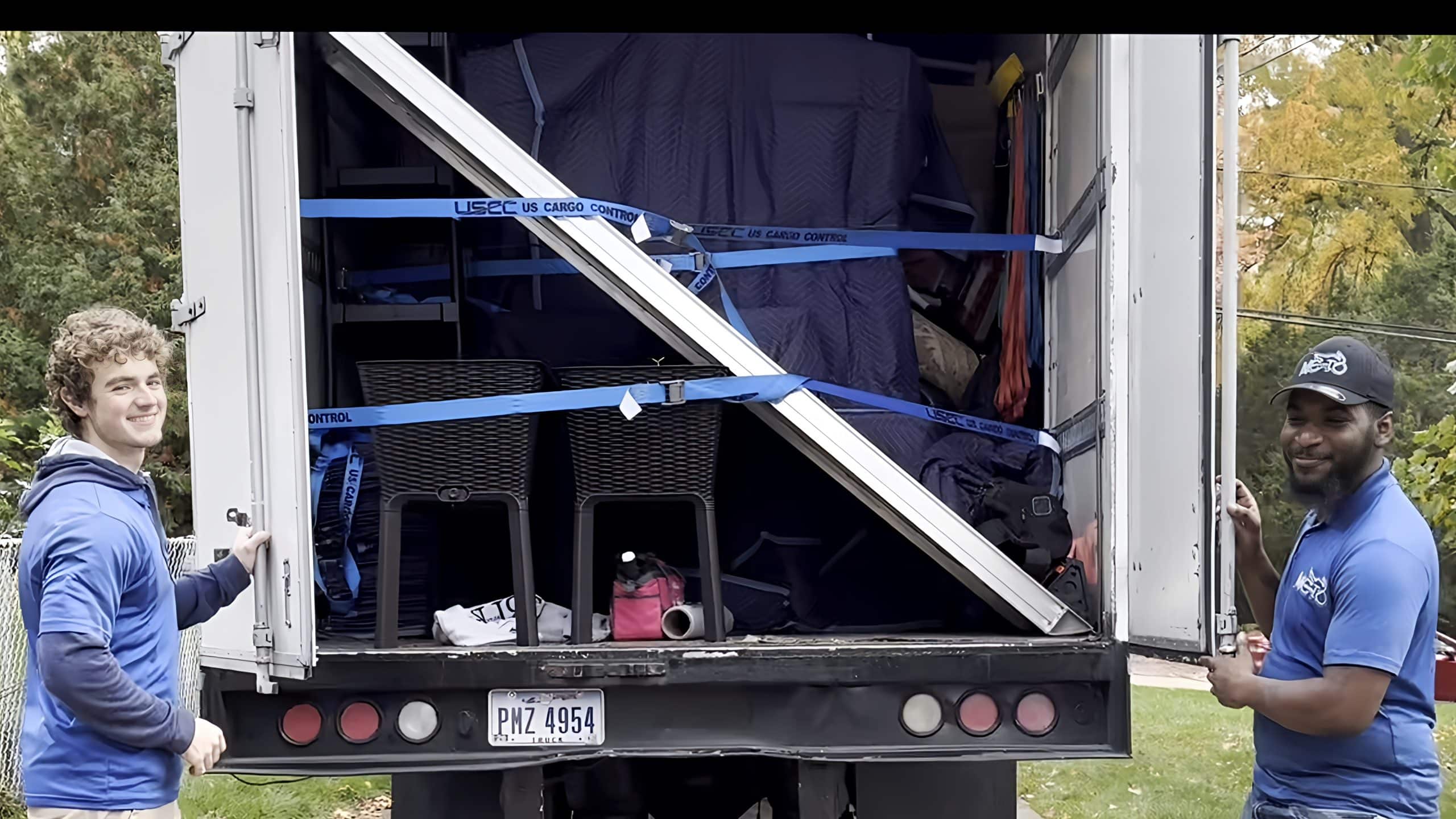 a person standing in front of a truck